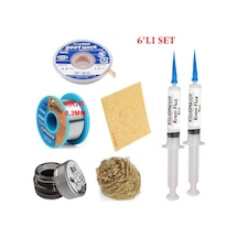 Mechanic Lehim Teli 0,3mm 40gr Havya Uc Temizleyici Rslasm Flux Ve Cp-3015 Lehim Emme Teli Seti3 St03