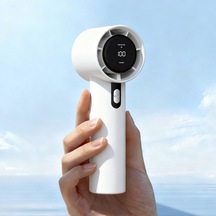 El Vantilatörü Taşınabilir Şarjlı Mini Fan - 100 Kademe Hassas Rüzgar Hızı Ayarlı, Dijital Led Ekranlı Güçlü Turbo Motor Soğutucu, Ultra Sessiz Şarj Edilebilir Masaüstü Ve El Fanı Karışık Belirtilmemiş