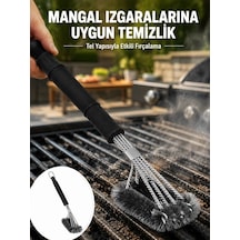 Uzun Saplı Izgara Temizleme Fırçası Çelik Telli Yeni Nesil Mh-hs8310-2704
