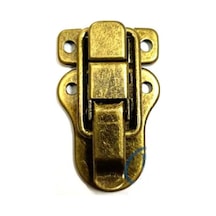 Sandık, Kutu Klipsi, Ön Kilidi - 48x30mm, Antik, 100 Adet Belirtilmemis