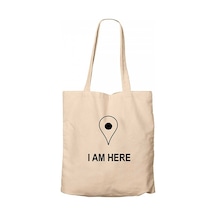 I am Here Krem Kanvas Bez Çanta Krem