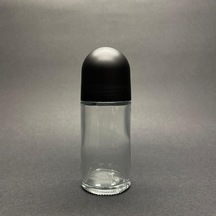 50 Cc Roll-on Cam Şişe - Şeffaf - 50 Ml Cam Deodorant Şişesi X 3 Adet