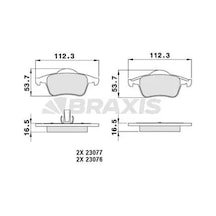 Volvo S60 D5 Arka Fren Balatasi 2005-2010 Braxıs Aa0203