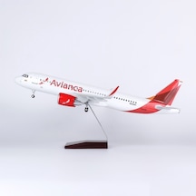 Air Avianca A320 Yolcu Uçağı Model Uçak 1/80 Ölçek 47cm