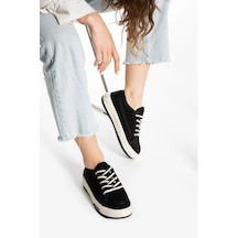 İncila Garantili Ortopedik Yüksek Taban Bağcıklı Bez Spor Sneaker Ayakkabı Incıla-7189 Siyah - Beyaz İncila Garantili Ortopedik Yüksek Taban Bağcıklı Bez Spor Sneaker Ayakkabı Incıla-7189 Siyah - Beyaz