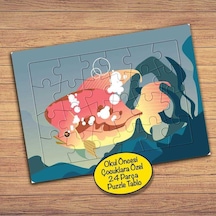 Denizdeki Süs Balığı Çocuklara Özel Puzzle Yapboz Tablo-pz163