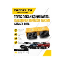 Tofaş Doğan Şahin Kartal Kalorifer Difüzör Takımı Sağ Sol Orta - Erb1987