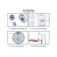 Lemestar Akıllı Sensörlü Otomatik Sıvı Sabunluk - Temassız Hijyen Çözümü, Siyah Çok Renkli