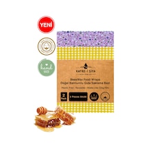 Balmumlu Doğal Gıda Saklama Bezi Başlangıç Set - Beeswax Food Wra Çok Renkli