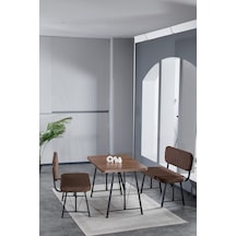Mygusi Hayat 2 Bench Mutfak Masası Amalfi Ceviz Kahve Mygusi Hayat 2 Bench Mutfak Masası Amalfi Ceviz Kahve