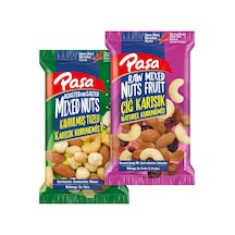Karışık Kuruyemiş Paketi, Tuzlu Ve Naturel Mix, 12 Adet X 40gr, Toplam 480gr, Fındık, Badem, Kaju, Kuru Üzüm Ve 0.75 LT - 2.5 LT - 12 KG