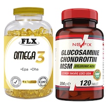 Flx Omega 3 Balık Yağı 90 Softgel & Nevfix Glucosamine