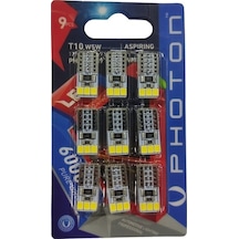 Photon T10 W5W 12V Pure White Beyaz Led Oto Park Ampülu 9'lu Blister Ph7010 B9