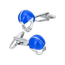 Dolıty Mavi Pirinç Beyzbol Şapkası Kask Kol Düğmeleri Erkek Mavi Çok Renkli