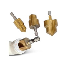 Aee 3'lü Hss Kaplamalı Koni Delme Aparatı Titanyum Kaplama Metal Sac, Plastik, Boru Ve Levha İçin Delici 15-19mm, 24-31mm, 18-24mm