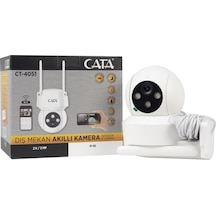 Cata Ct-4051 Gece Görüşlü Akıllı Dış Mekan 360 Dönebilen Güvenlik Ip Kamera Full Hd 1080p Tuya Smart Life+ Destekli