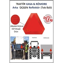 Traktör-Römork Üçgen Reflektör E-37 Onaylı Alkotek Ecer6