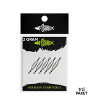 Çift Taraflı Fırdöndülü Kurşun - Fishack - 2 Gram 5'li