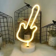 Hubrendy Emin Neon Gitar Masa Lambası