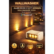 Alles 10 Cm 3 Watt Günışığı Wallwasher 220v Gün ışığı
