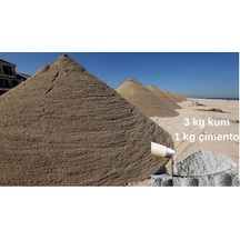 Kum 3 Kilo + Çimento 1 Kilo