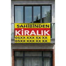 Kişiye Özel Telefon Numaralı Emlak Afişi 70cm X 50cm - 8 Farklı Model Kiralık & Satılık