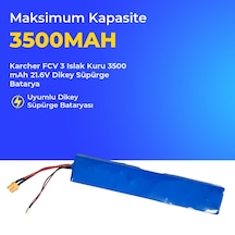 Karcher Fcv 3 Islak Kuru 3500 Mah 21.6v Dikey Süpürge Batarya