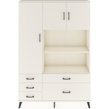 Arges Dolap 7 Raflı 5 Çekmeceli 3 Kapaklı 132x30x195 Aytaşı-aytaşı/aytaşı Aytası/aytası