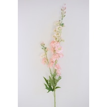 Yapay Çiçek Deposu Yapay Lüx Zarif Delphinium Dalı 84 Cm Pudra