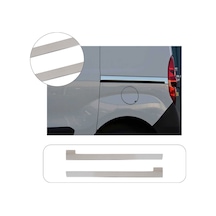 Volkswagen Caddy Uyumlu 2010-2019 Krom Sürgü Çıtası 2 Parça Paslanmaz Çelik