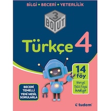 4 Sınıf Türkçe 3 Boyut Soru Bankası Tudem Yayınları