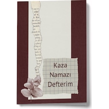 1 Yıllık Kaza Namazı Defterim - Bordo Çok Renkli