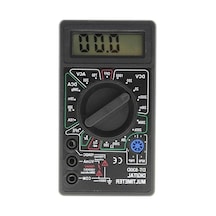Dijital Multimetre, Taşınabilir Elektrik Ölçüm Aleti, Lcd Ekran, Güvenlik Sigortalı