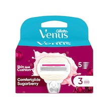 Gillette Venus Comfortglide Sugarberry Kokulu Miami Kadın 3'lü Yedek Bıçak