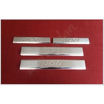 Db Chrome Peugeot 308 Krom Kapı Eşiği Baskı 2007-2013 4 Parça P.Ç (526525026)