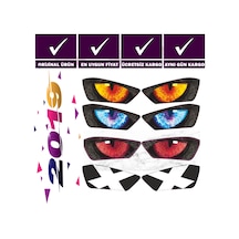 Yamaha 2019 R25 Far Sticker Far Içi Göz Sticker R25 Sticker Sari