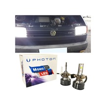 Vw Transporter T4 Led Xenon Uzun + Kısa Far Ampulü H4 Mono Yeni Seri Beyaz