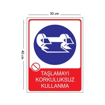 Metal Taşta Gözlüksüz Çalışma 30x40 Cm A3 Uyarı İş Güvenliği Levhası
