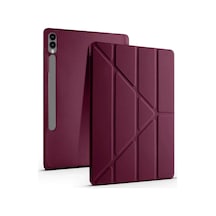 Newface Samsung Galaxy X610 Tab S9 Fe Plus 12.4 Kılıf Kalemlikli Mars Tablet Kılıfı - Mürdüm