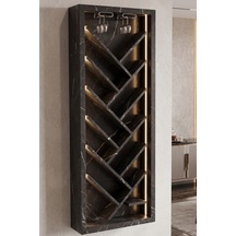 Tepee Şişelik Ve Şaraplık Royal Siyah 60 Cm