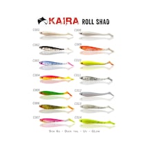 Kaira Roll Shad C012 9CM 6G 3Pcs Sahte Balık