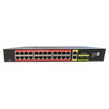 Tiwox TP-G2422SFP-POE300W 24 Port Gigabit+2xGB RJ45/2xSFP Uplink Rackmount Poe Switch