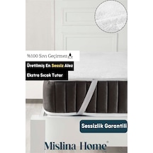 Wellsoft Sıvı Su Geçirmez Ped Dört Köşe Lastikli Tek Çift Kişilik Yatak Koruyucu Sessiz Alez