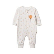 Babycosy Organic Wear %100 Organik Pamuk,fermuarlı Bebek Tulum Yenidoğan Organik Tulum Unisex Bebek Günlük Tulum Ekru