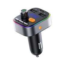 Sones T48c Araç Bluetooth 5.0 Fm Verici Kiti Tip-c 5v 2.4a Araç Şarj Cihazı İle Çift Usb