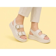 Trendyshose 06474 Rahat Anatomic Toka Ayarlanabilir Garantılı Kadın Sandalet Bej Trendyshose 06474 Rahat Anatomic Toka Ayarlanabilir Garantılı Kadın Sandalet Bej