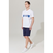 Ac&Co / Altınyıldız Classics Erkek Lacı Slim Fit Dar Kesim 5 Cep Armürlü Şort Çok Renkli