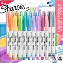 Sharpie Fosforlu Kalem Snote Çok İşlevli Karışık 20 Li Bls Çok Renkli
