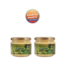 Hasmandıra %100 Doğal Sade Yağ Ghee 300 G X 2 Adet Koyun Keçi İnek Sütünden Cam Kavanoz