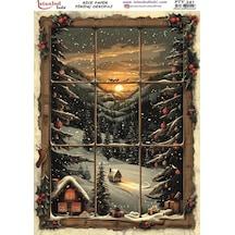 Pirinç Dekopaj Kağıdı 30x42cm Pty-341 Yılbaşı